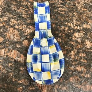 Mackenzie Childs Royal Check Spoon rest